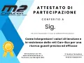 Attestato di partecipazione per corso tecnico su come interpretare i valori della linea can bus per ricerca guasti auto.