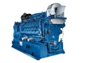 Potente motore termico blu, un esempio di elevato rendimento per applicazioni industriali.