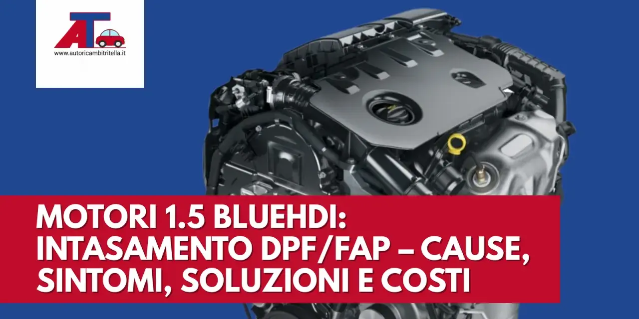 Motore 1.5 BlueHDi con intasamento FAP. L'auto non parte? Cause, sintomi e soluzioni.