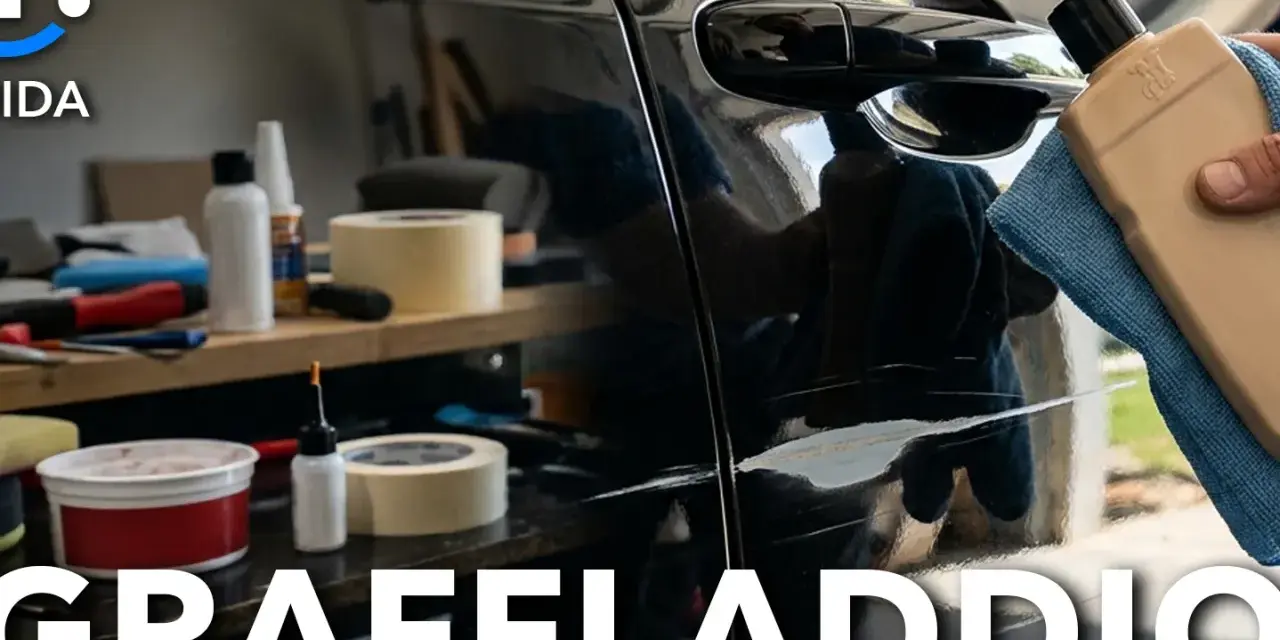Come togliere i graffi dalla macchina: un kit per la lucidatura e la rimozione dei segni sulla carrozzeria.