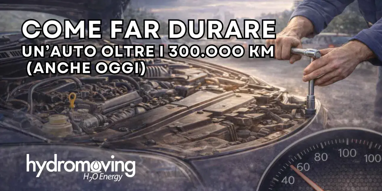 Un meccanico lavora sul motore di un'auto. L'immagine suggerisce come un motore diesel possa superare i 300.000 km.