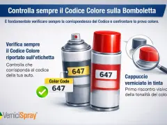 Bombolette spray con codice colore 647, per la verniciatura auto. Verifica sempre il codice colore Ford.