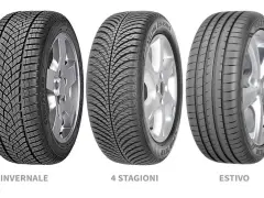 Tre pneumatici: invernale, 4 stagioni e estivo. Con i 4 stagioni posso montare 2 gomme 4 stagioni e 2 estive.