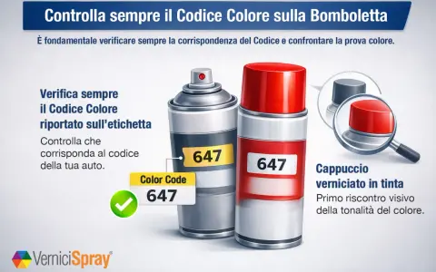 Bombolette spray con codice colore 647, per la verniciatura auto. Verifica sempre il codice colore Ford.
