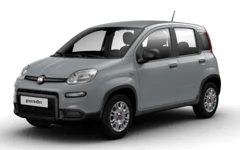 Fiat Panda grigio moda, un'auto compatta e versatile, perfetta per la città.