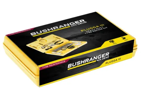Kit per riparazione pneumatico con stringa, per manutenzione e emergenze su fuoristrada.