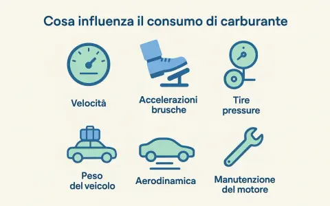 Se la tua macchina consuma troppo gasolio, controlla velocità, accelerazioni, pressione gomme, peso veicolo, aerodinamica e manutenzione motore.