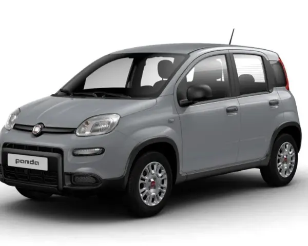 Fiat Panda grigio moda, un'auto compatta e versatile, perfetta per la città.