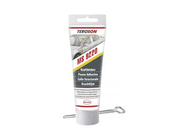 Colla per spoiler auto Ter-o-son MS 9220, adesivo strutturale per carrozzeria, ideale per fissaggi resistenti.