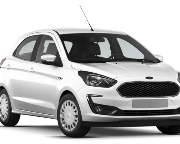 Ford Ka bianca, utile per trovare la targhetta codice colore.