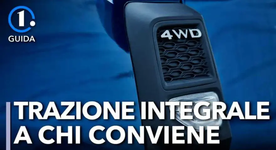 Dettaglio di un'auto con scritta "4WD". La guida esplora i **svantaggi trazione integrale** e a chi conviene.