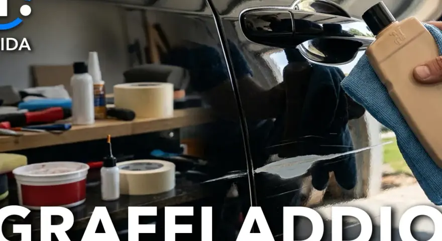 Come togliere i graffi dalla macchina: un kit per la lucidatura e la rimozione dei segni sulla carrozzeria.