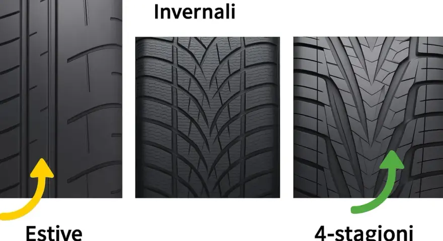 Gomme estive, invernali e 4 stagioni: scopri il significato e le differenze per una guida sicura tutto l'anno.