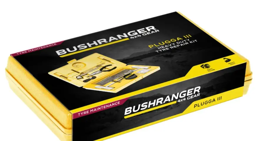 Kit per riparazione pneumatico con stringa, per manutenzione e emergenze su fuoristrada.