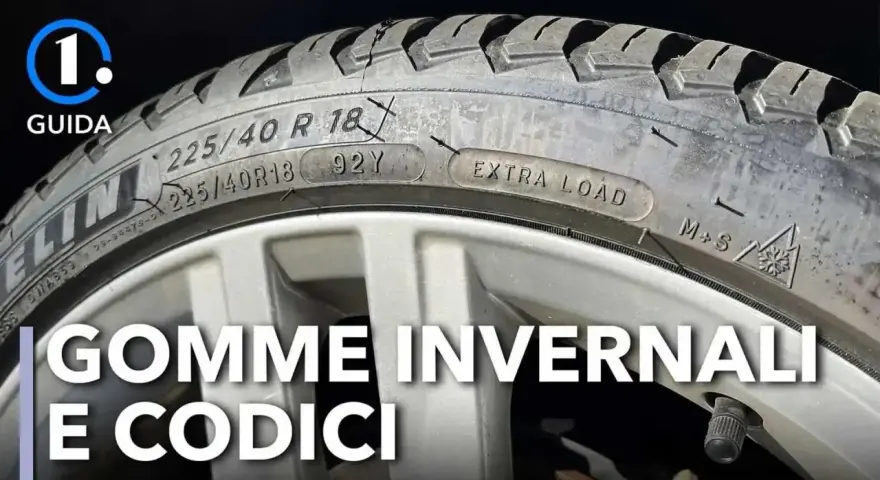 Gomme invernali e codici: la guida per capire il significato delle sigle sul pneumatico, come 225/40 R18 e M+S.