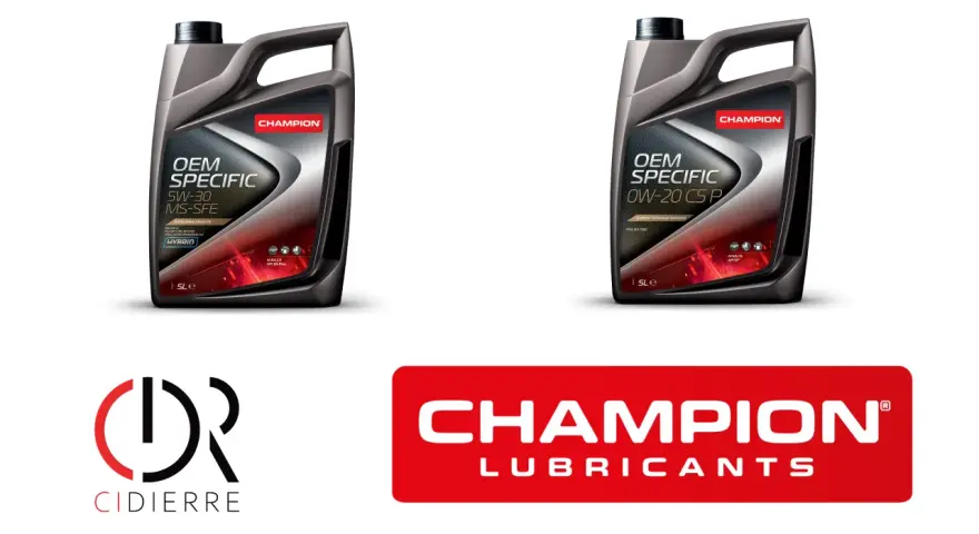 Olio Champion OEM SPECIFIC 5W-30 e 0W-20: scopri per quali motori è ideale questo olio 0w30 e non solo.