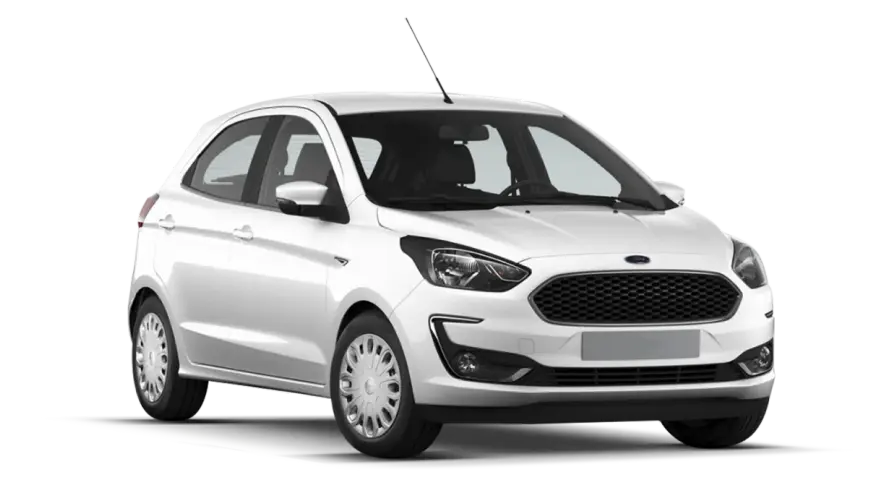Ford Ka bianca, utile per trovare la targhetta codice colore.